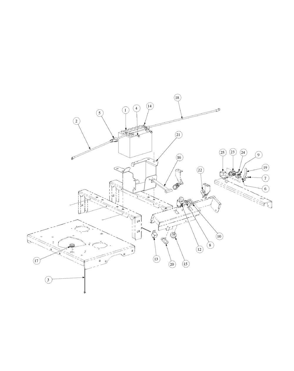 Electrical Assembly Honda Diagram and Parts List for M54-HN 53CB5ETW750-24HP-OHV Cub Cadet Lawn Tractor